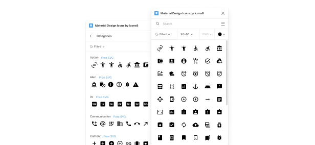 Самый большой набор иконок Material Design