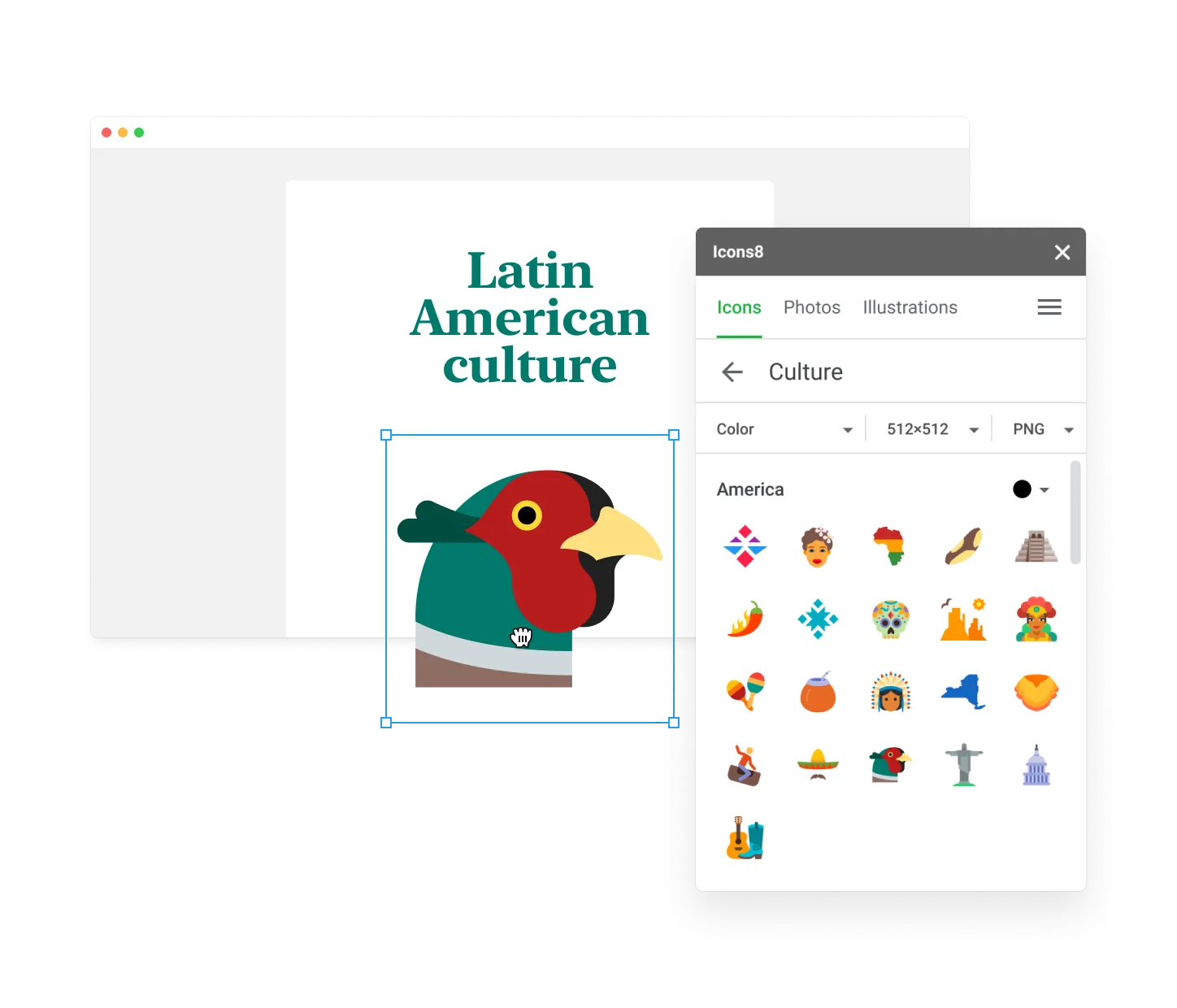 1M+ icons, illustrations, and photos for Google Docs