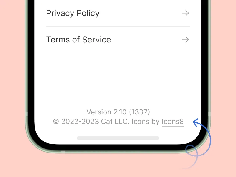 Icons8 in mobile app